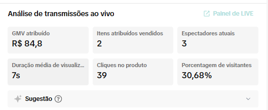 Resultado de Vendas TikTok Shop